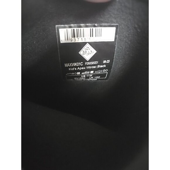 Muck Boot Company Kids' Apex Waterproof Insulated Winter Boots, MAXWK01C 11M - Picture 5 of 8